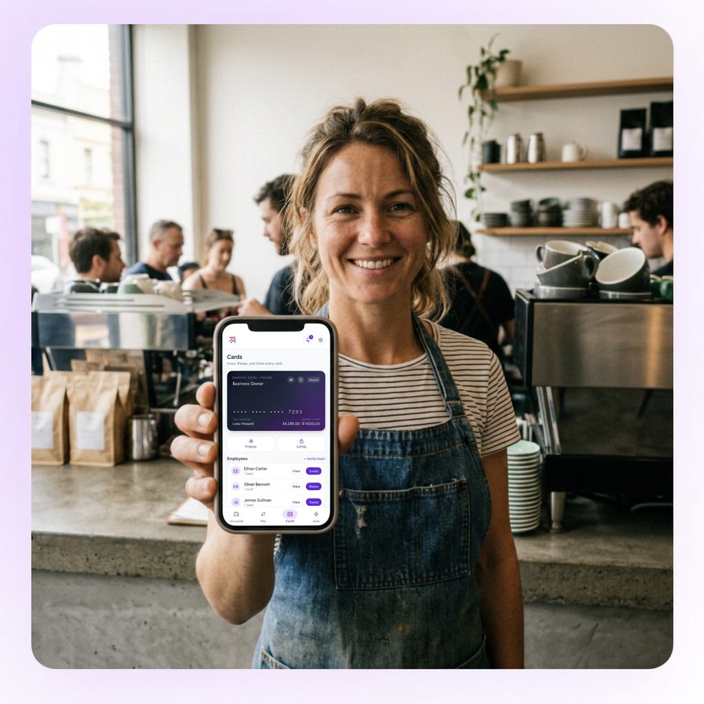 Hospitality business owner using WorkUp